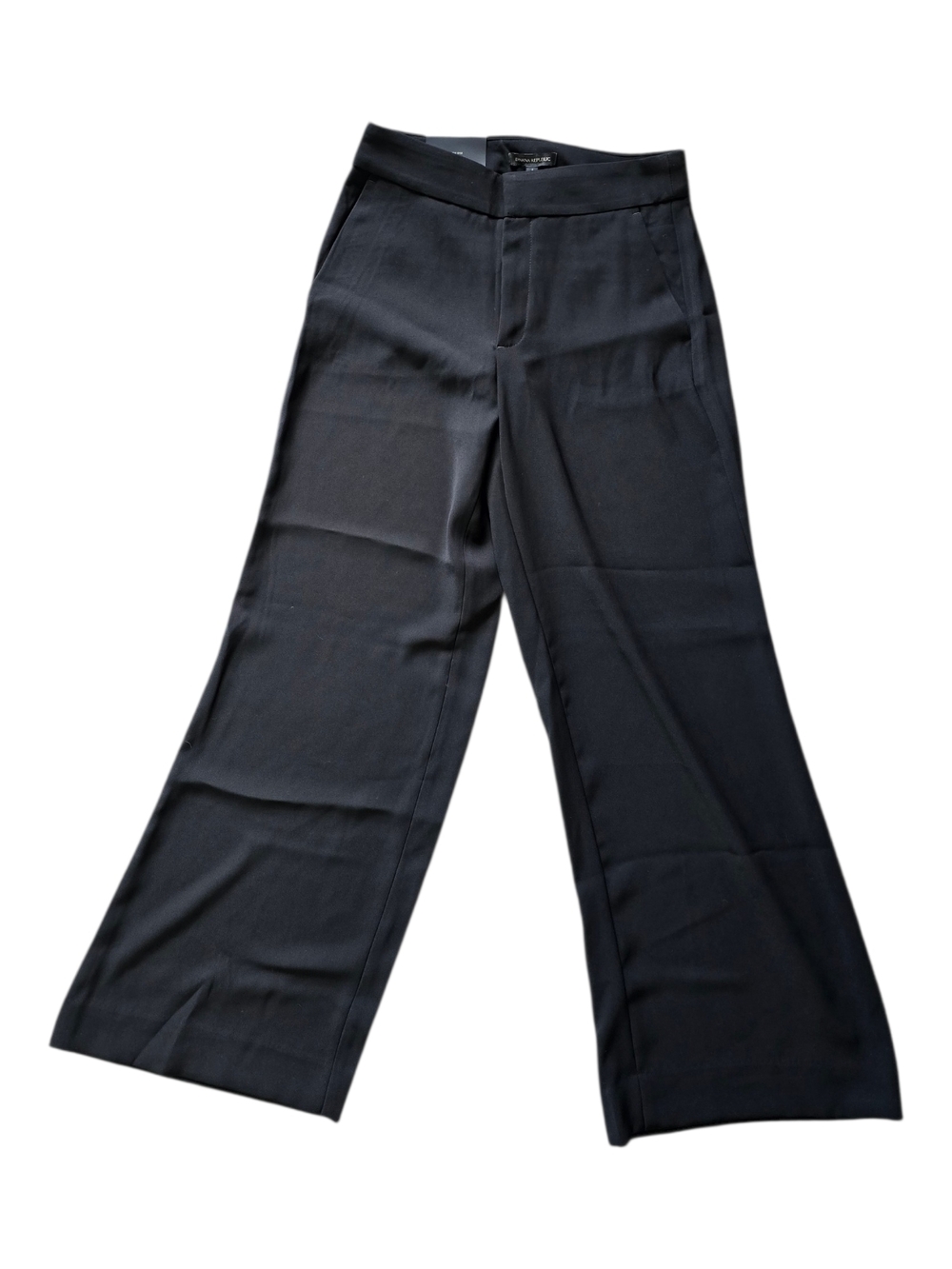 Banana Republic Black High-Rise Wide-Leg Pants